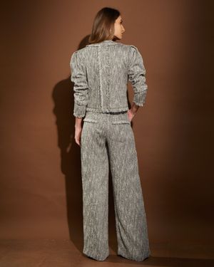 Conjunto de Tweed Casaqueto e Calça