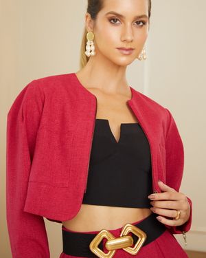 Conjunto de Linho Casaqueto e Calça