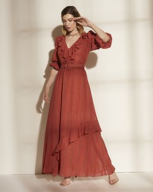 Vestido Godê Rústico