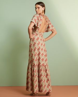 Vestido Longo Laise Floral