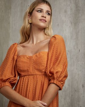 Vestido Curto de Poá