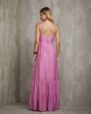 Vestido Longo de Poá
