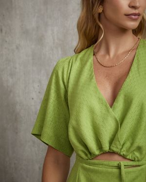 Vestido Curto de Linho