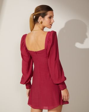 Vestido Curto Busto Drapeado