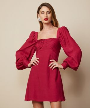 Vestido Curto Busto Drapeado