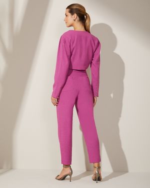 Conjunto de Linho Casaqueto e Calça