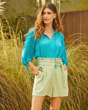 Short Detalhe de Meia Argolas