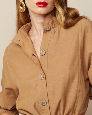 Conjunto Parka Gola Alta e Calça