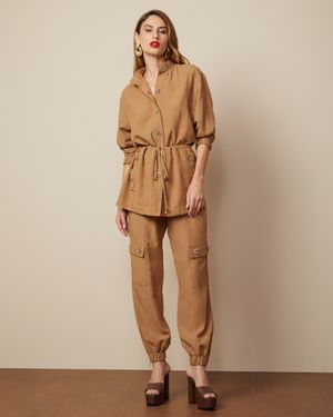 Conjunto Parka Gola Alta e Calça