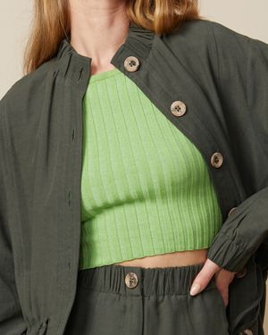 Conjunto Parka Gola Alta e Calça