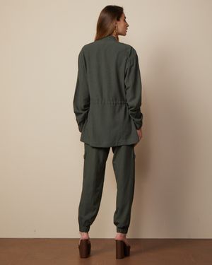 Conjunto Parka Gola Alta e Calça