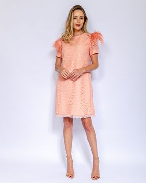Vestido de Festa Curto com Renda