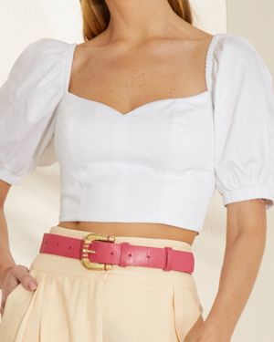 Cropped Crepe Amarração Costas