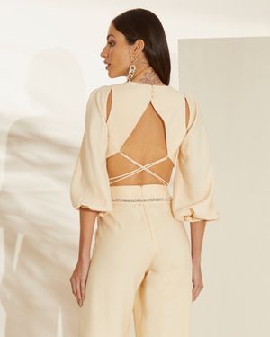 Blusa Amarração na Cintura