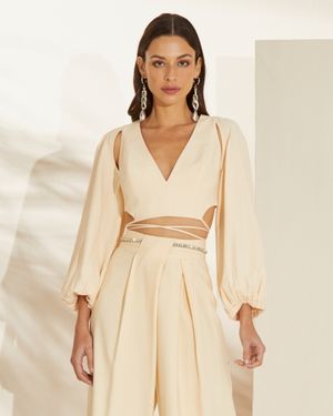 Blusa Amarração na Cintura
