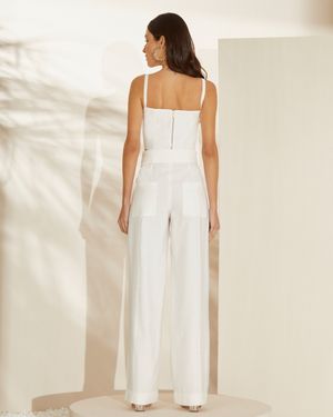 Conjunto Calça Pantalona e Cropped