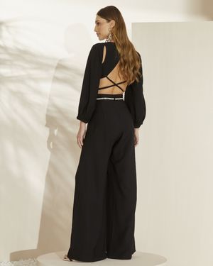 Calça Pantalona Cós Bordado