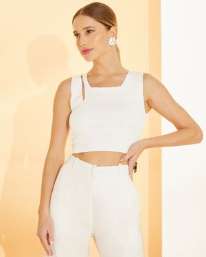 Blusa de Tricot Vazada