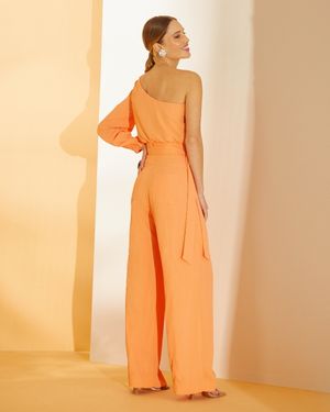 Conjunto Calça Pantalona e Blusa ombro só
