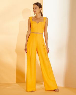 Conjunto Cropped e Calça Alfaiataria