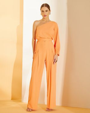 Conjunto Calça Pantalona e Blusa ombro só