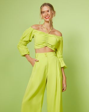 Conjunto de Calça e Blusa Ombro a Ombro