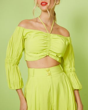 Conjunto de Calça e Blusa Ombro a Ombro