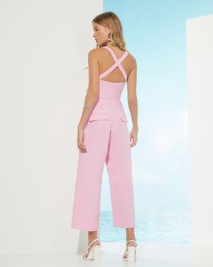 Conjunto Cropped e Calça Pantacourt