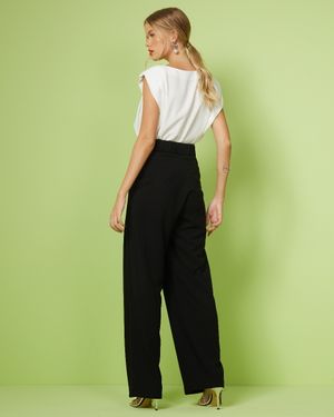 Conjunto Calça e Blusa com Pregas