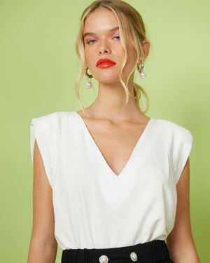 Conjunto Calça e Blusa com Pregas