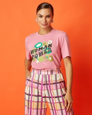 T-shirt de Malha Estampada