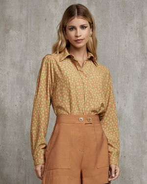 Camisa com Estampa de Onça