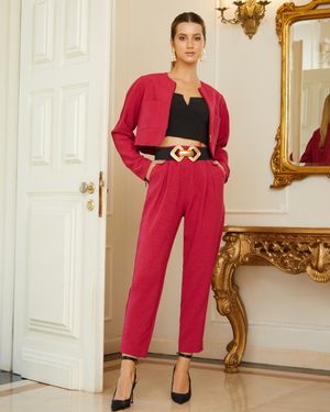 Conjunto de Linho Casaqueto e Calça