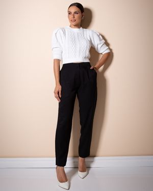Calça Detalhe Pregas