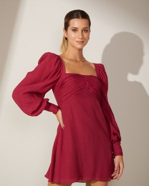 Vestido Curto Busto Drapeado