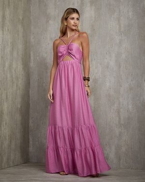 Vestido Longo de Poá
