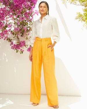 Calça de Alfaiataria Pantalona