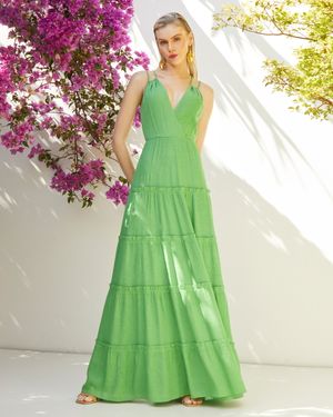Vestido Longo com Marias