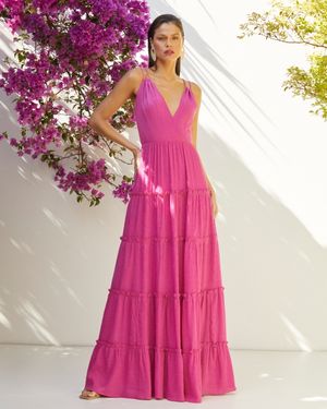 Vestido Longo com Marias