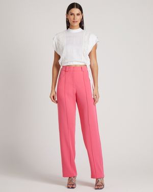 Blusa de Cambraia de Linho com Aviamentos