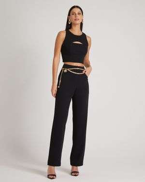 Conjunto Top com Recortes e Calça