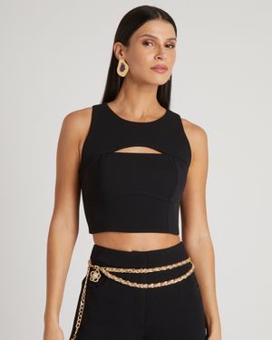 Conjunto Top com Recortes e Calça