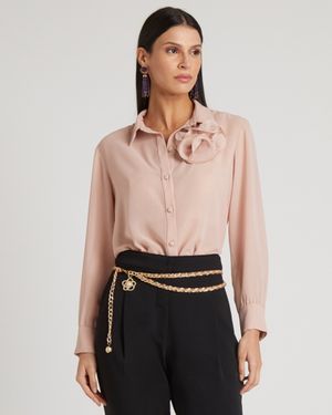 Camisa com Maxi Flor