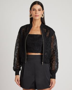Twin Set de Renda Casaco e Top