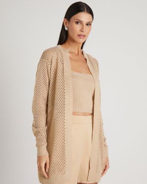 Conjunto Top de Tricot com Casaco