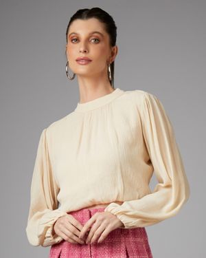 Blusa Manga Longa com Gola