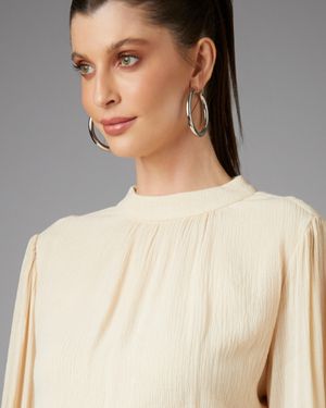 Blusa Manga Longa com Gola