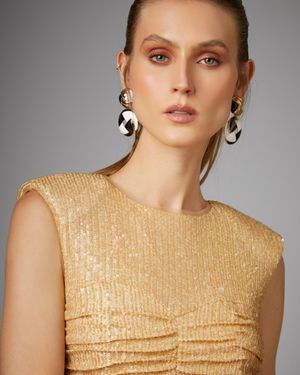 Top Cropped Bojo Drapeado