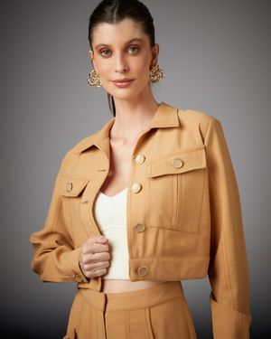 Conjunto Casaco e Calça com Bolsos