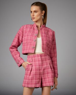 Blazer Cropped de Tweed